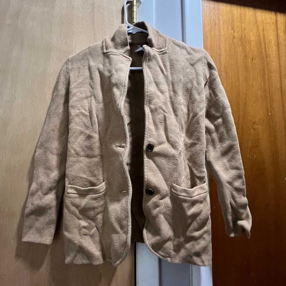 JCrew Camel cardigan sweater XXSP